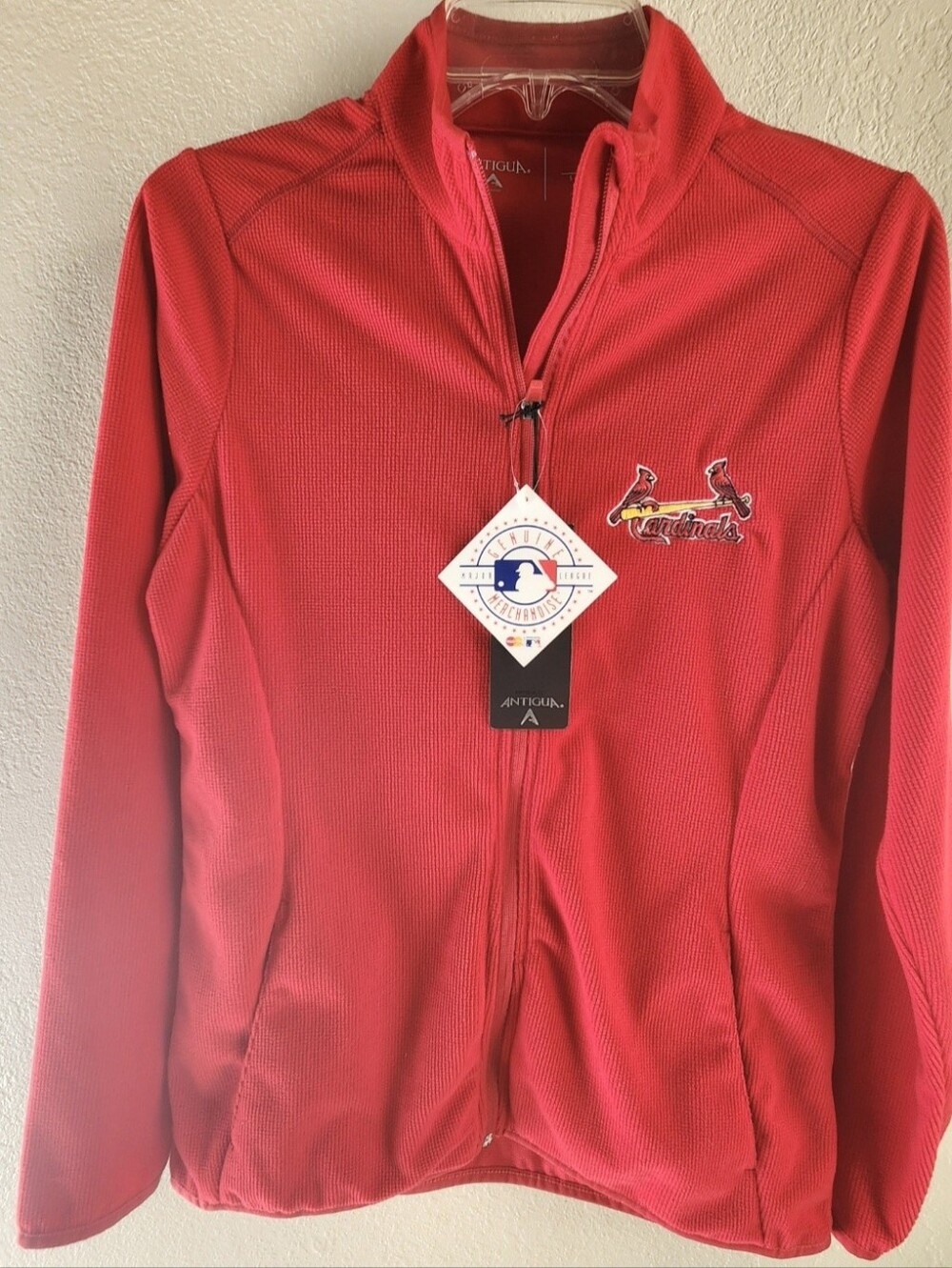 NEW St. Saint Louis Cardinals STL Antigua Zip LS Pullover shirt Women's S